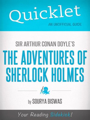 cover image of Quicklet on Sir Arthur Conan Doyles' the Adventures of Sherlock Holmes